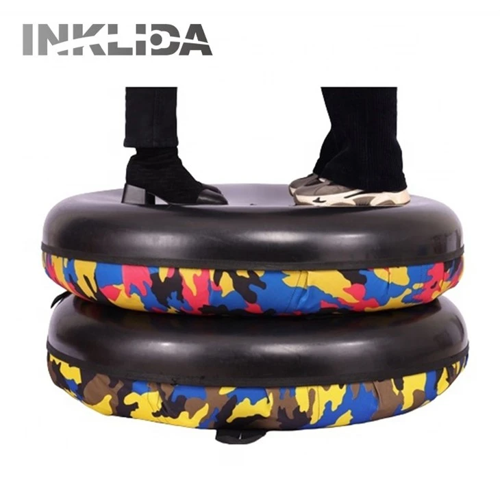 Hard plastic bottom truck inner tube for sledding